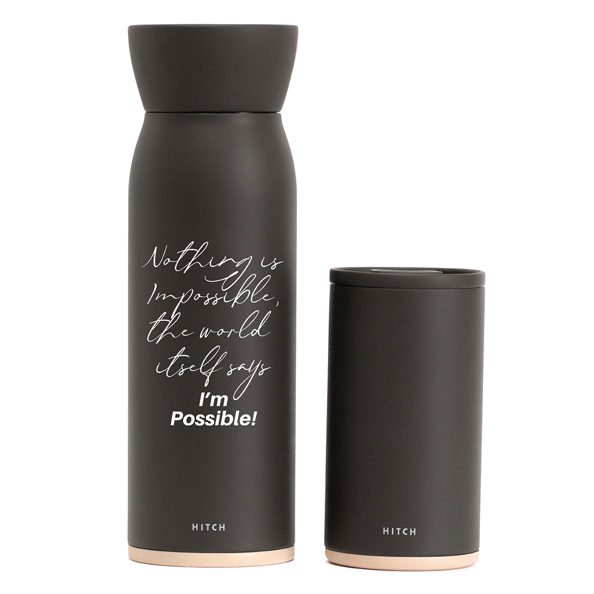 Custom Printed Hitch Brand Bottle with Cup Combo