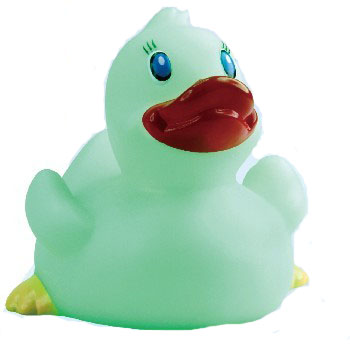 Classical Glow In The Dark Rubber Duck with Logo
