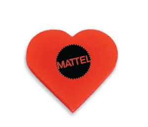Heart Shaped Polymer Eraser