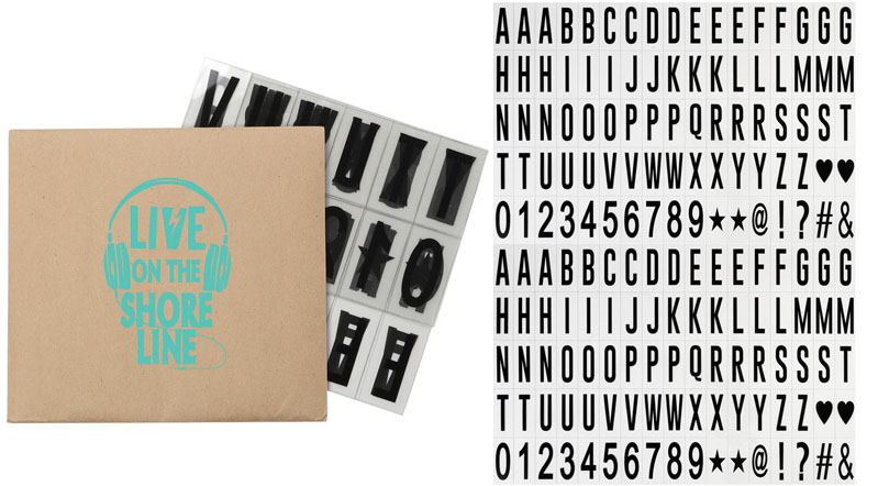 Custom Imprinted Cinema Light Box Letters - A4