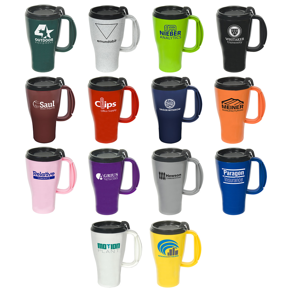Double Wall Insulated 16oz Plastic Cup