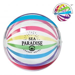 Striped Rainbow Beach Ball