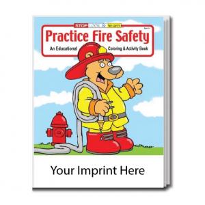 &quot;Practice Fire Safety&quot; Coloring Book