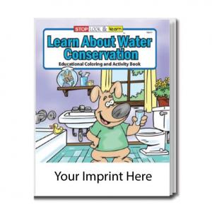 Custom Printed quotLearn About Water Conservationquot Coloring Book