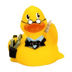 nerd rubber duck