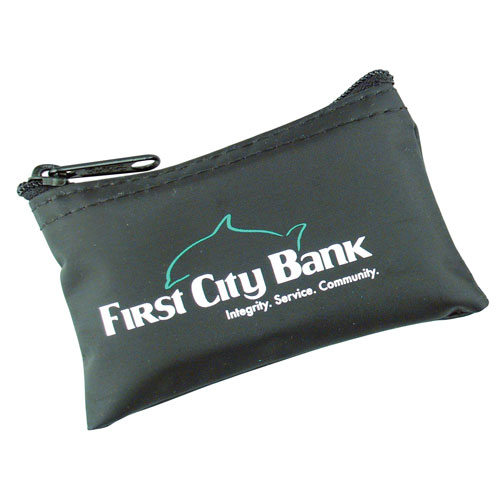 Mini Nylon Coin Bank Bag with Logo
