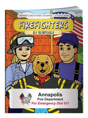 &quot;Firefighters In Uniform&quot; Coloring Book