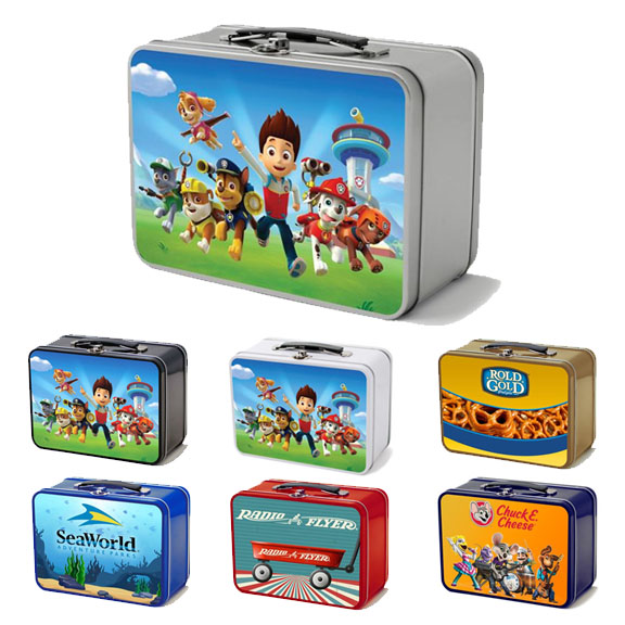 Novelty 4 Inch Metal Flat Top Lunch Box